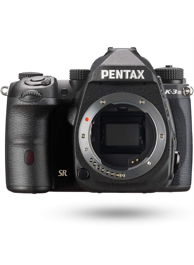 K-3 Mark III Flagship APS-C Black Camera Body - 12fps, Touch Screen LCD, Weather Resistant Magnesium Alloy Body with in-Body 5-Axis Shake Reduction. 1.05x Optical viewfinder with 100% FOV