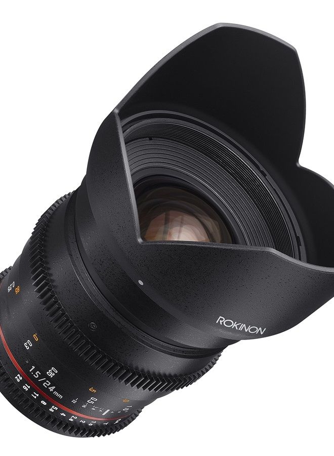 Cine DS DS24M-C 24mm T1.5 ED AS IF UMC Full Frame Cine Wide Angle Lens for Canon EF