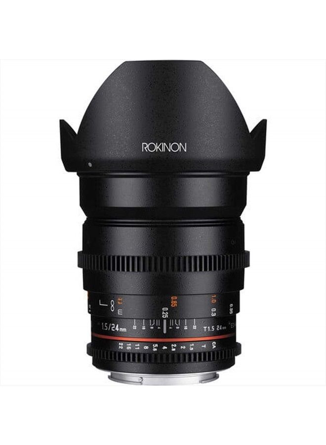 Cine DS DS24M-C 24mm T1.5 ED AS IF UMC Full Frame Cine Wide Angle Lens for Canon EF