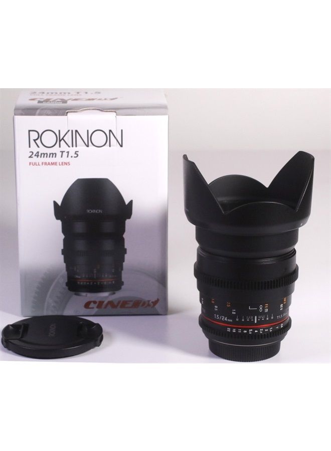 Cine DS DS24M-C 24mm T1.5 ED AS IF UMC Full Frame Cine Wide Angle Lens for Canon EF