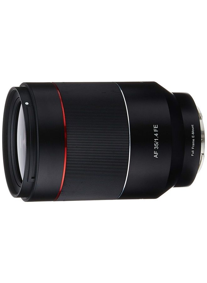 SYIO3514-E AF 35mm f/1.4 Auto Focus Wide Angle Full Frame Lens for Sony FE Mount, Black