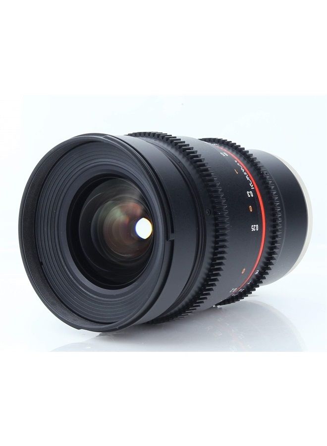 DS16M-NEX 16mm T2.2 Cine Wide Angle Lens for Sony Alpha E-Mount Interchangeable Lens Cameras,Black