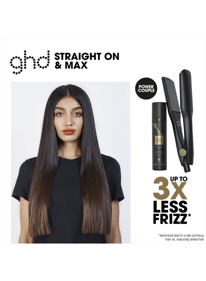 Straight On Heat Protectant for Hair ― Straight & Smooth Hair Spray, Heat Protection System to Strengthen and Smooth Hair for Anti-Frizz Styling ― 4.1 fl. Oz.