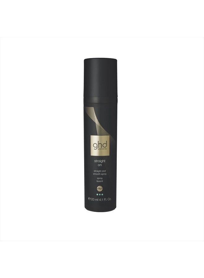 Straight On Heat Protectant for Hair ― Straight & Smooth Hair Spray, Heat Protection System to Strengthen and Smooth Hair for Anti-Frizz Styling ― 4.1 fl. Oz.