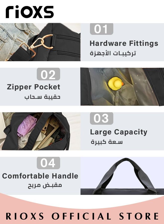 Gym Sacks,Gym Bag With Shoes Compartment,Portable Handbag/Shoulder Bag, For Men Womenl,Large Capacity Luggage Bag For Fitness Travel Sport Yoga,Outdoor Sport Duffel Bag
