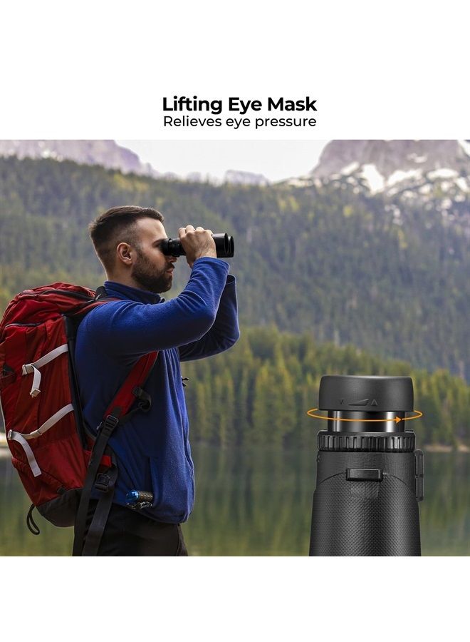 IP68 10 Meters Waterproof 10x42 Compact Binoculars for Kids and Adults, with Tripod Converter, BAK4 Prism, FMC Lens, Cleaning Cloth for Bird Watching Hunting Travel Camping Stargazing