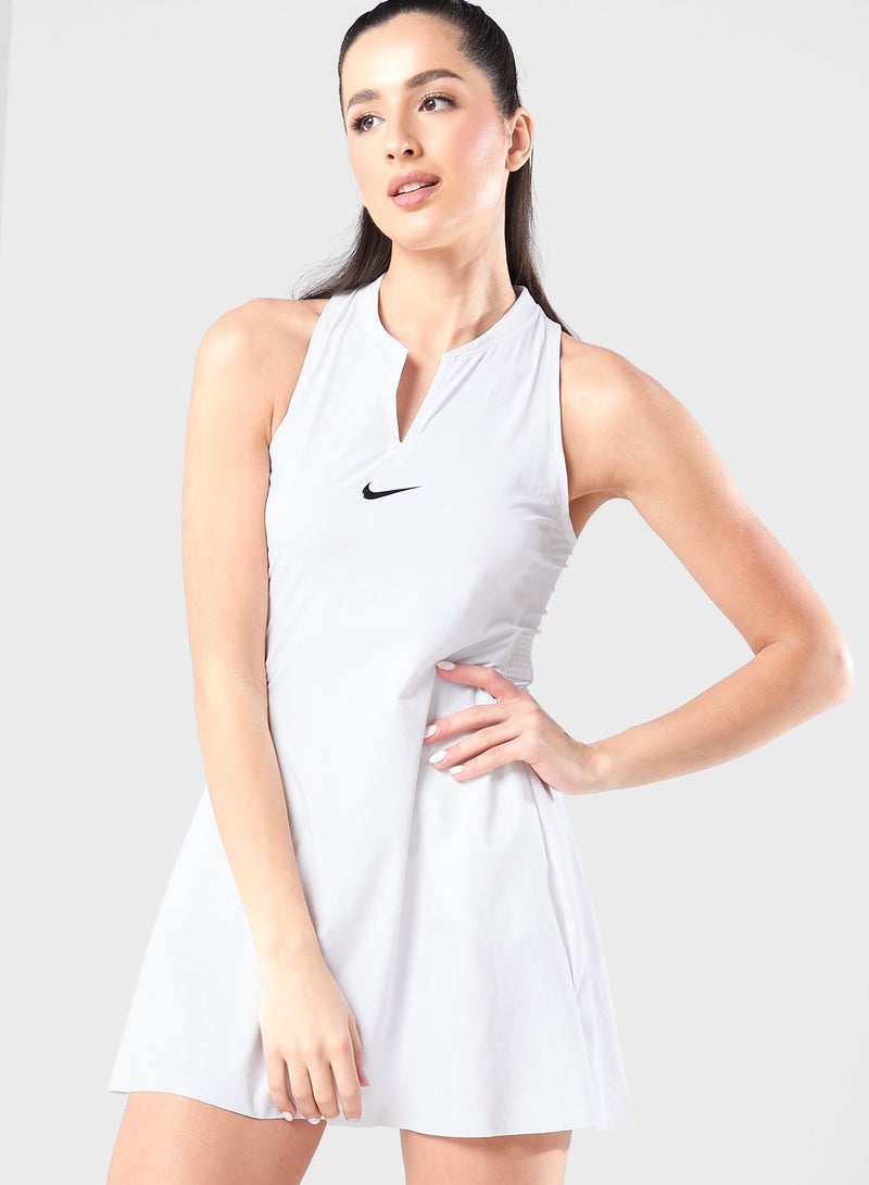 Sleeveless White Dress