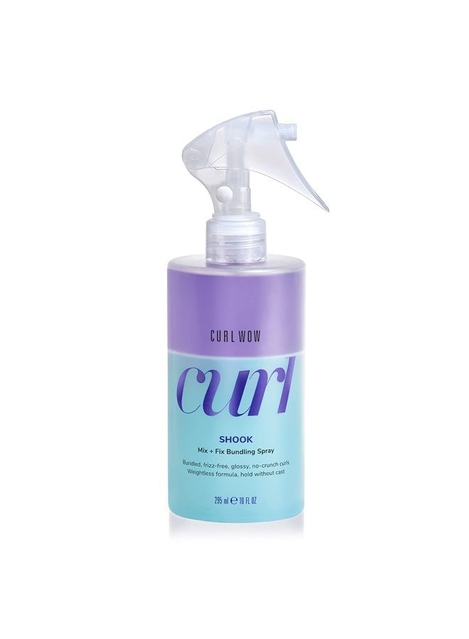 Curl Wow Shook Mix + Fix Bundling Spray – With Naked Technology; Shake-to-activate spray combines powerful hydrators + crunch-free polymers for perfectly defined, glossy, frizz-free curls