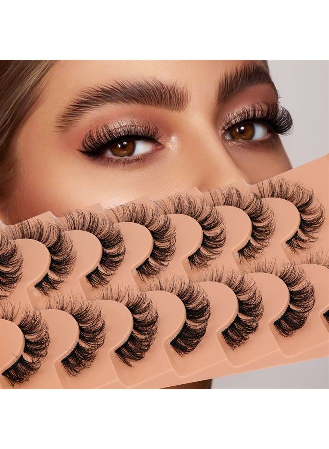 Natural Cluster Lashes D Curl Eyelash Extensions Wispy Individual Lashes Strips False Eyelashes DIY Lash Extensions Multipack by Eefofnn