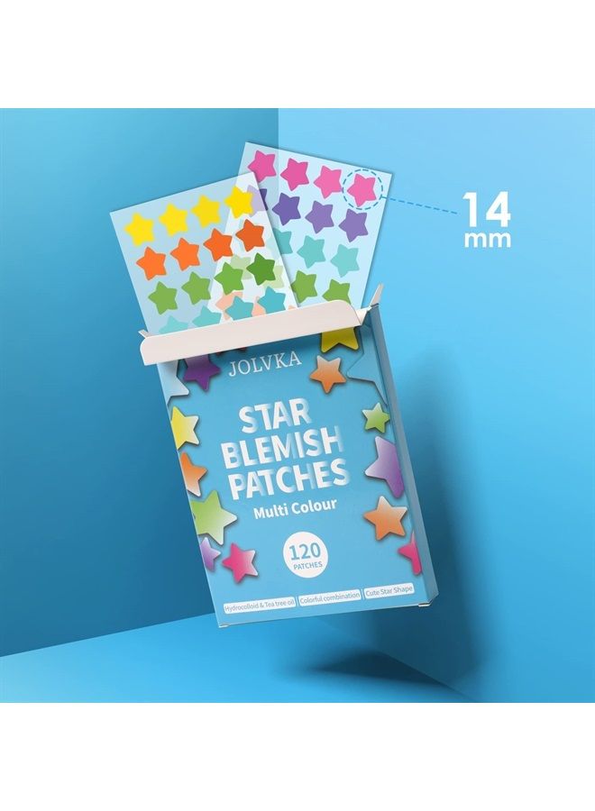 Star Pimple Patch-Spot Cover - Hydrocolloid Acne Pimple Patches (120 Patches) - Star Shape Blemish Patches- Cute Zit Patches for Face Sticker Skincare