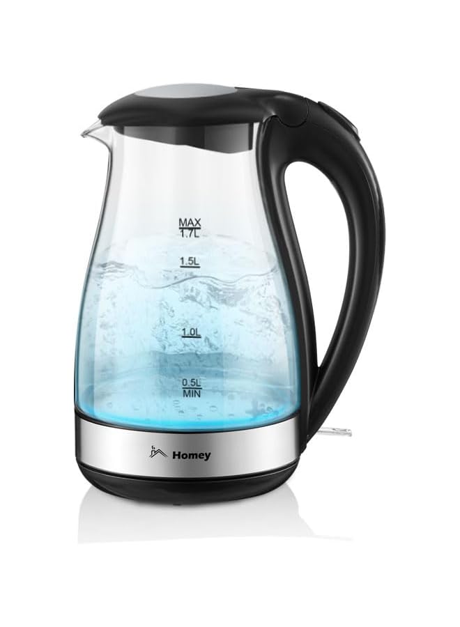 Electric Kettle - Powerful 2200W, 1.7L Capacity, Cord Storage
