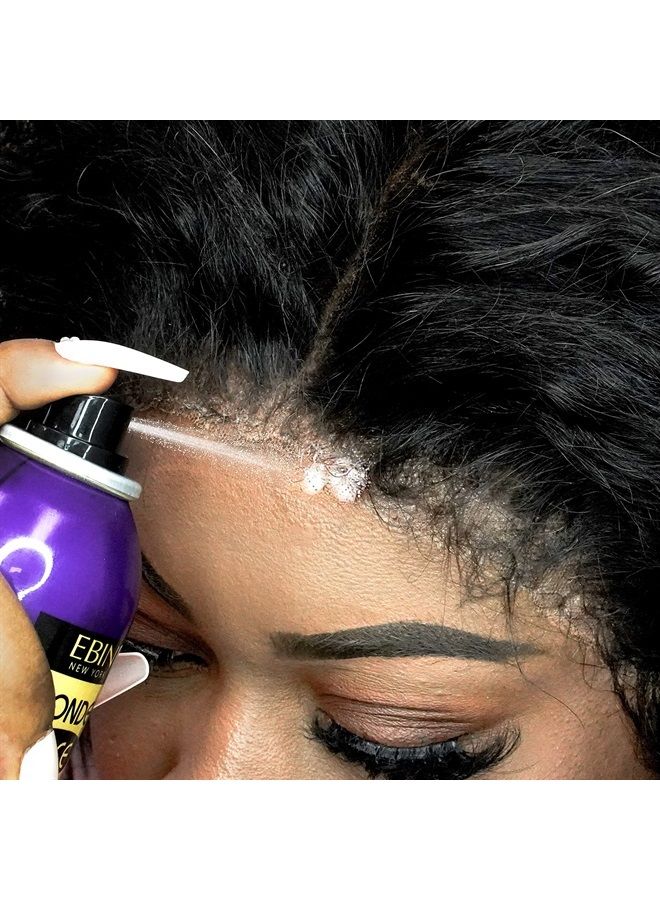 Wonder Lace Melt Aerosol Spray | Preserves Edges & Undetectable Lace | Long lasting hold | No Residue | Vitamin E + Biotin Infused (80ml./ 2.7oz)