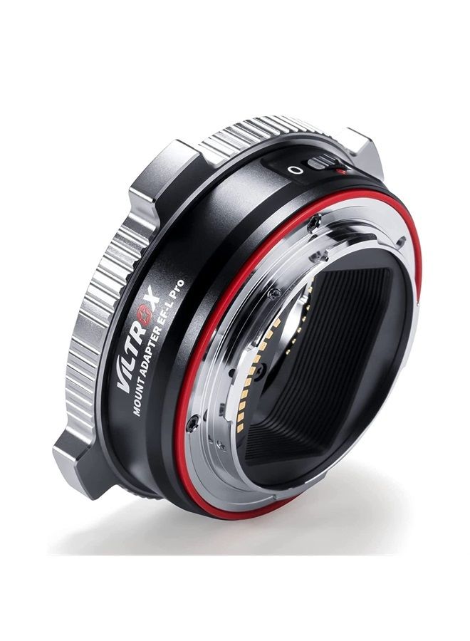 EF-L Pro Auto Focus Lens Mount Adapter with Security Lock Compatible with Canon EF/EF-S Lens to L Mount Camera Leica SL2/Lumix S1 S1H S5/Sigma fp L,Idea for Large Lens