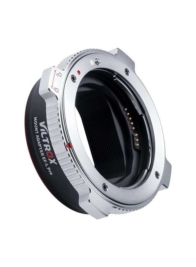 EF-L Pro Auto Focus Lens Mount Adapter with Security Lock Compatible with Canon EF/EF-S Lens to L Mount Camera Leica SL2/Lumix S1 S1H S5/Sigma fp L,Idea for Large Lens