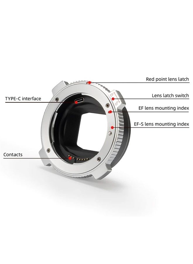 EF-L Pro Auto Focus Lens Mount Adapter with Security Lock Compatible with Canon EF/EF-S Lens to L Mount Camera Leica SL2/Lumix S1 S1H S5/Sigma fp L,Idea for Large Lens