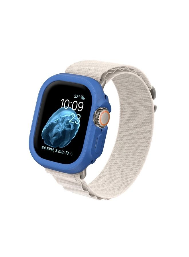 RHINOSHIELD Bumper Case Compatible with Apple Watch Ultra - [49mm] | Slim Protective Cover - Lightweight, Shock Absorbent, Non-Slip - Cobalt Blue