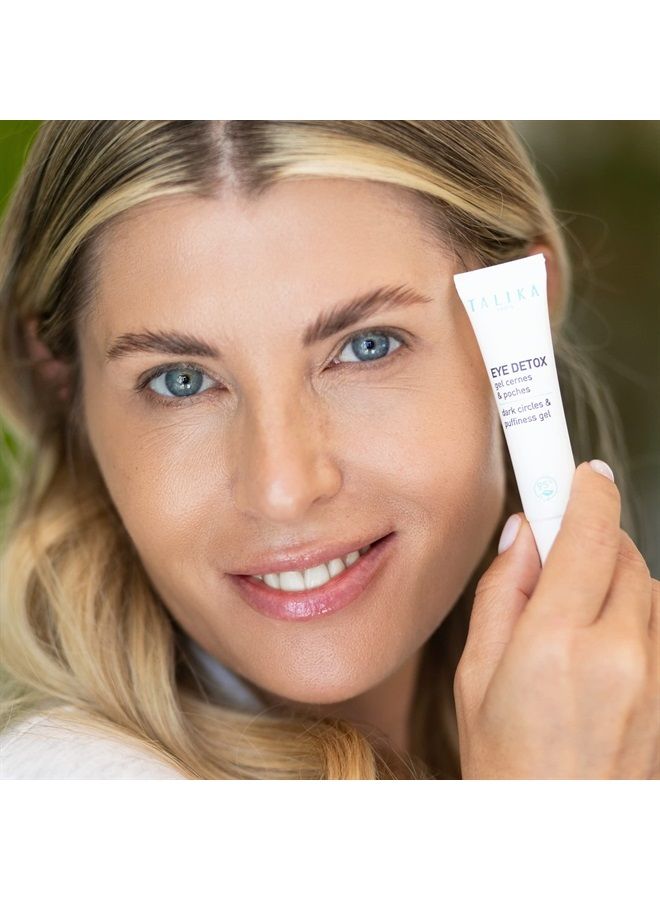 Eye Detox Gel - Dark Circles & Puffiness Gel, Quick-Absorbing Eye Care, New Caffeinated Blend, Depuffing, Brightening, Instantly Awakened Eye Contour, Anti-Dark Circles 0.33 Oz