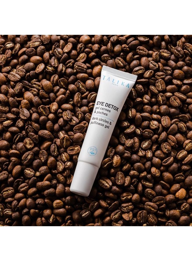 Eye Detox Gel - Dark Circles & Puffiness Gel, Quick-Absorbing Eye Care, New Caffeinated Blend, Depuffing, Brightening, Instantly Awakened Eye Contour, Anti-Dark Circles 0.33 Oz