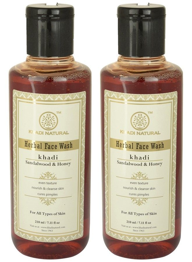 Herbal Sandal And Honey Herbal Face Wash 210Ml Pack Of 2