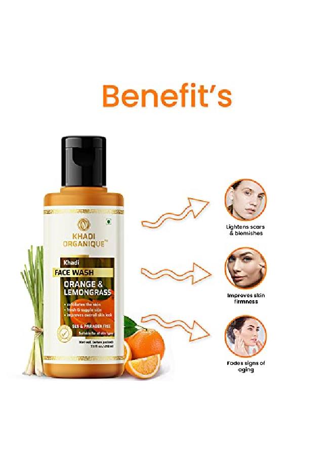 Orange & Lemongrass l Face Wash Sls & Paraben Free Pack Of 1