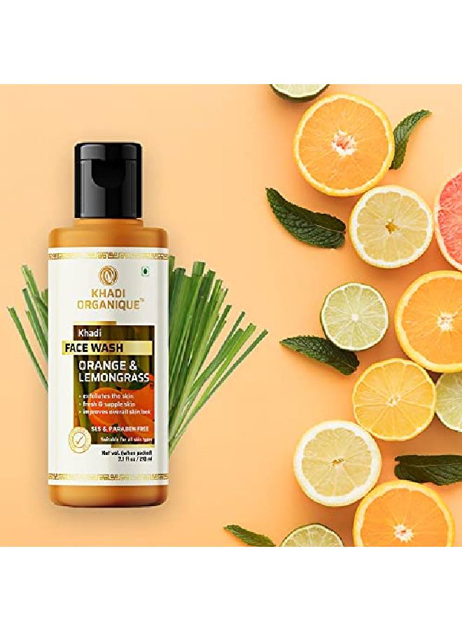 Orange & Lemongrass l Face Wash Sls & Paraben Free Pack Of 1