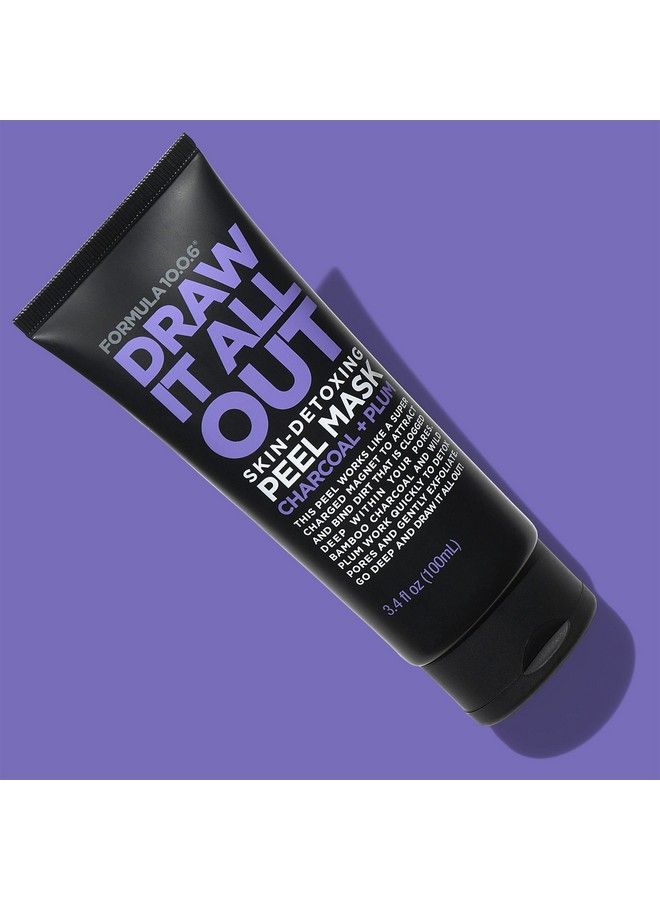 Draw It All Out Skindetoxing Charcoal Peel Mask Unscented Vegan Parabenfree Sulfatefree & Crueltyfree 3.4 Fl Oz