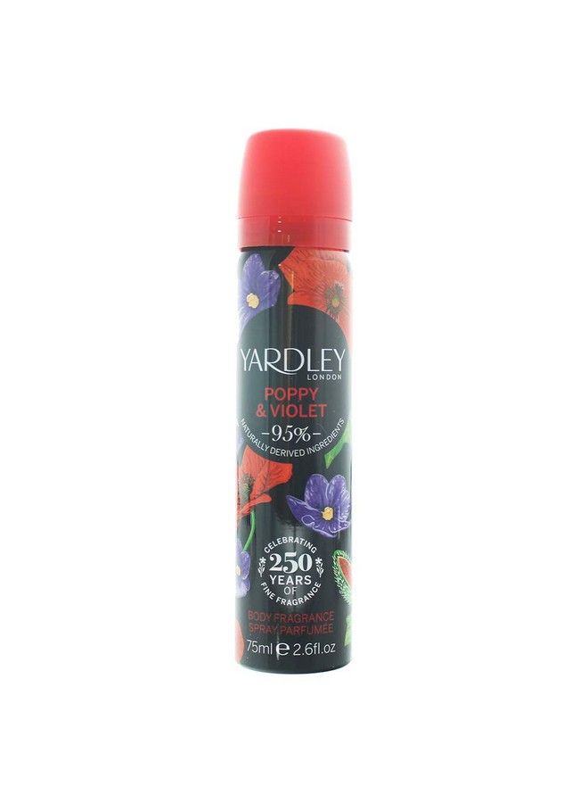 Of London Poppy & Violet Body Spray 75Ml