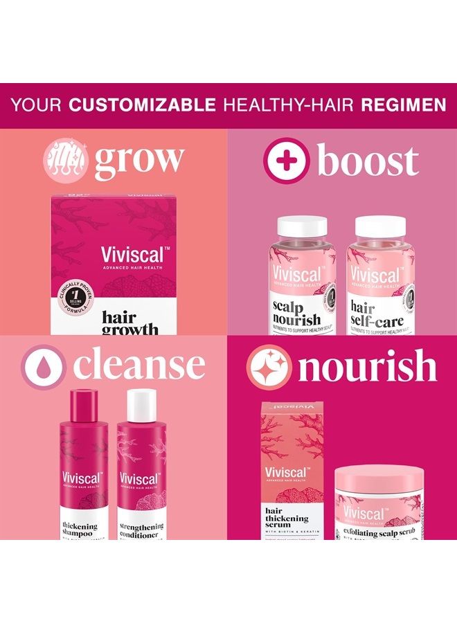 Thickening Shampoo, Formulated With Biotin And Keratin, Fortified With Marine Collagen And Seaweed Extract, Strengthens And Reduces Breakage, Healthier Looking Hair 250ml (8.45 fl. oz.)