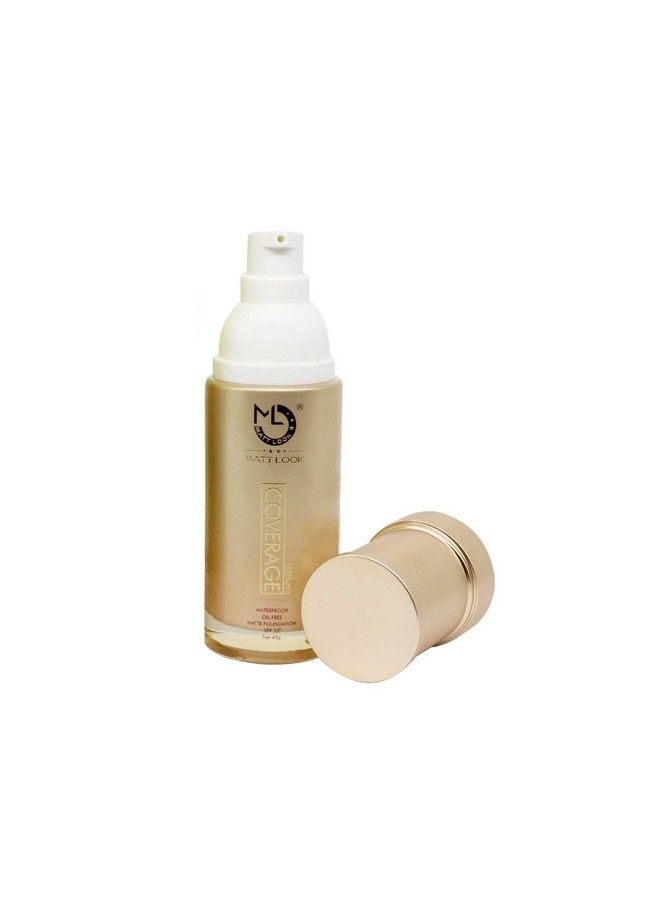 High Coverage Waterproof Oil Free Matte Foundation Spf 25 Fair (45G)