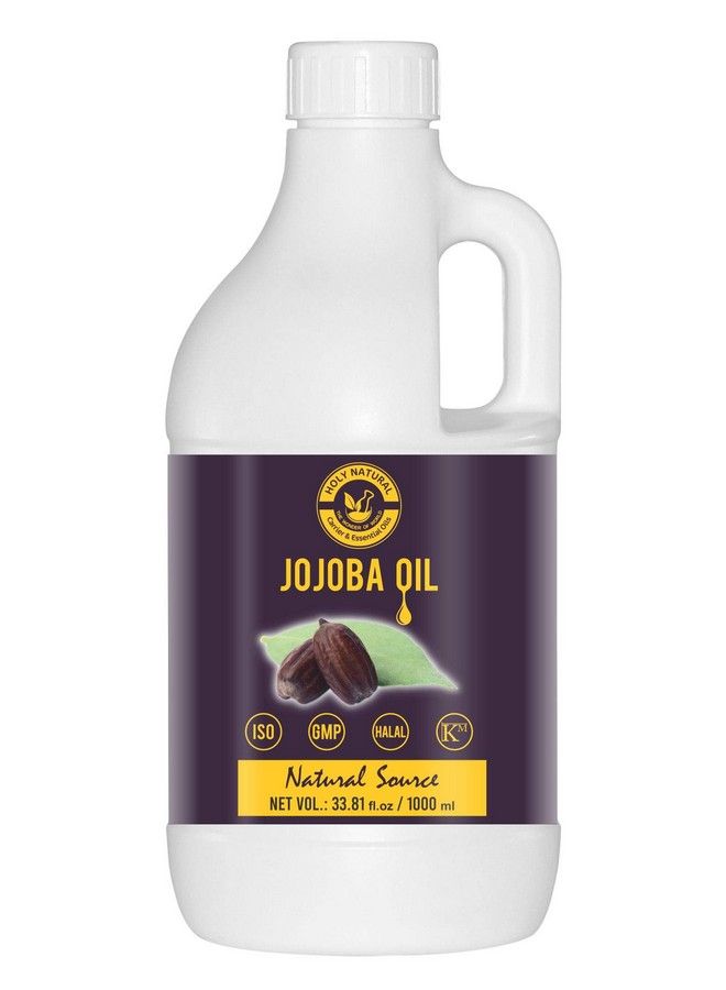 Jojoba Oil (1000 Ml) Rich In Nutrients Like Vitamin E & B Natural Moisture In The Skin And Health Hair Baby Care.