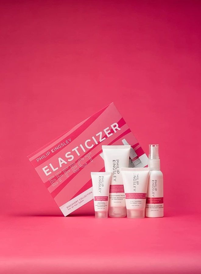 Philip Kingsley Elasticizer Deep Conditioning Treatment Hair Care Kit - Repair Hair Mask, Booster, Leave-In Conditioner Spray and Styling Cream, Conditions, Adds Bounce and Shine, for Dry Damaged Hair