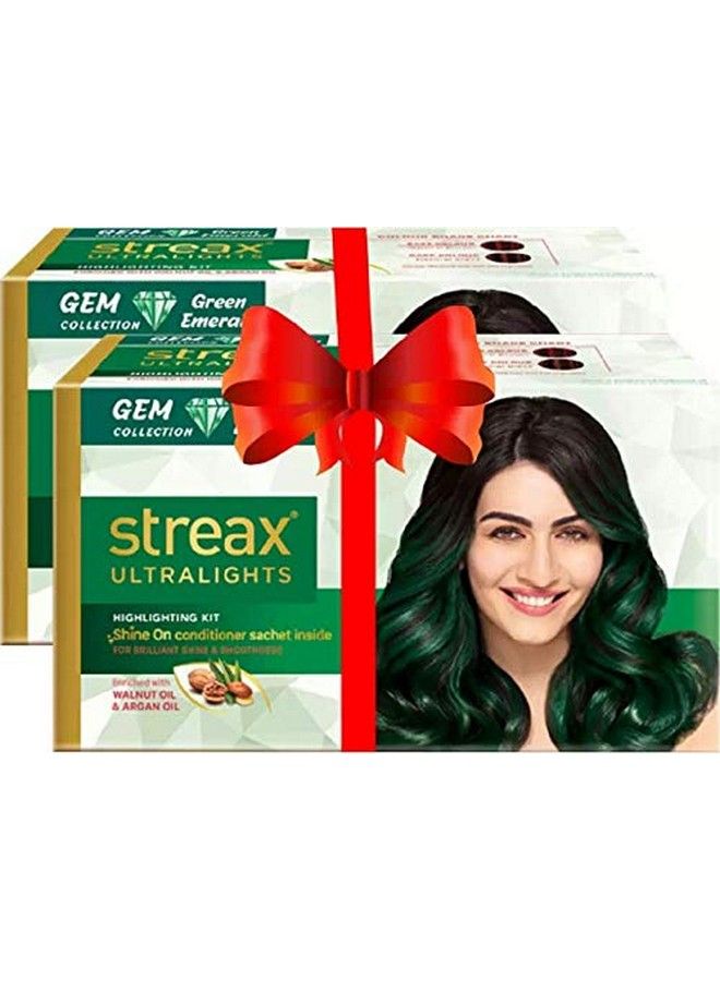 Ultralights Highlighting Kit Gem Collection Hair Color 300G Green Emerald