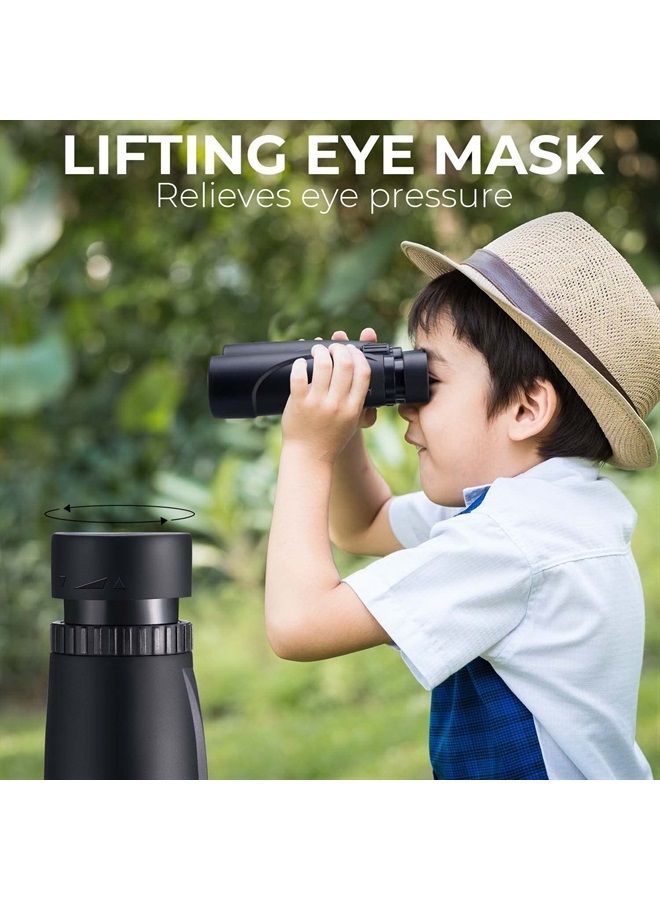 12x32 Compact Binoculars for Kids and Adults, with BAK4 Prism, FMC Lens, IP65 Waterproof & Neck Strap for Bird Watching Hunting Travel Camping Stargazing