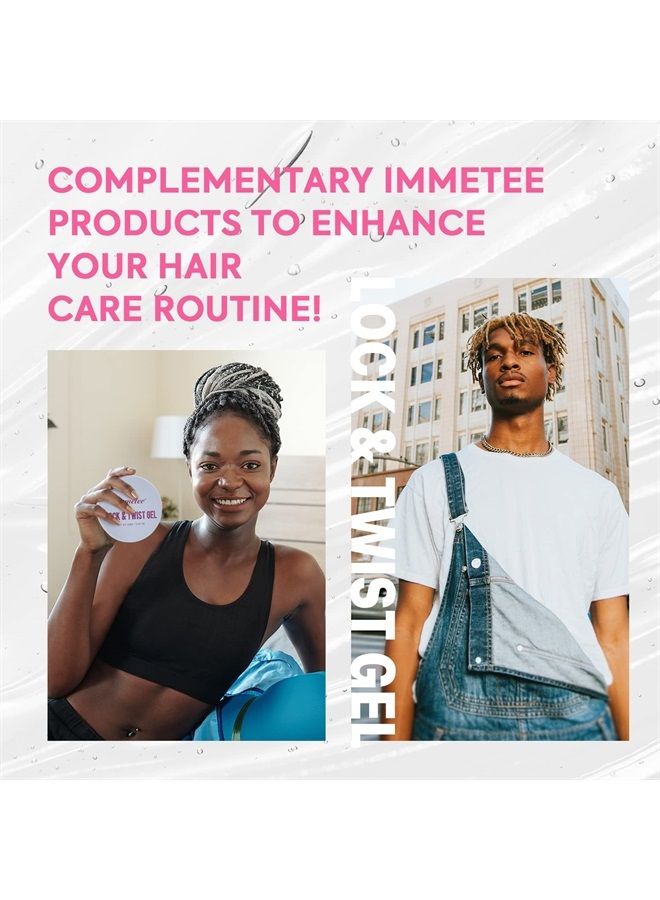 Twist and Lock Gel, Braid Gel for Afro Hair, Braid Gel Extreme Hold Gel for Men and Women, Lock Gel with Brush. 200g/7.05Oz