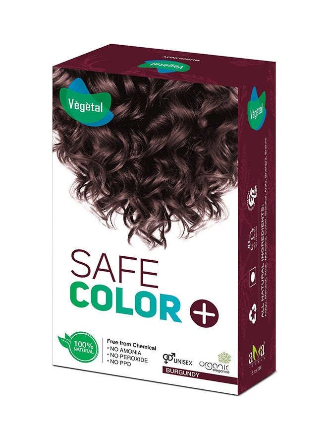 Organic Safe Permanent  Hair Color Burgundy 50grams