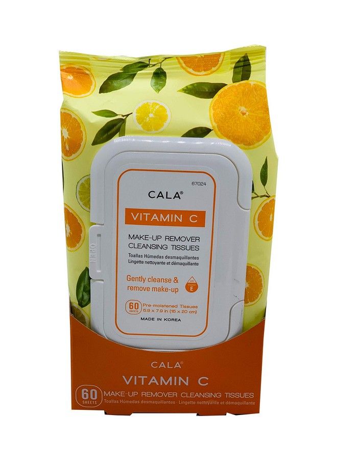Vitamin C Makeup Remover Cleansing Tissues 60 Count 60 Count