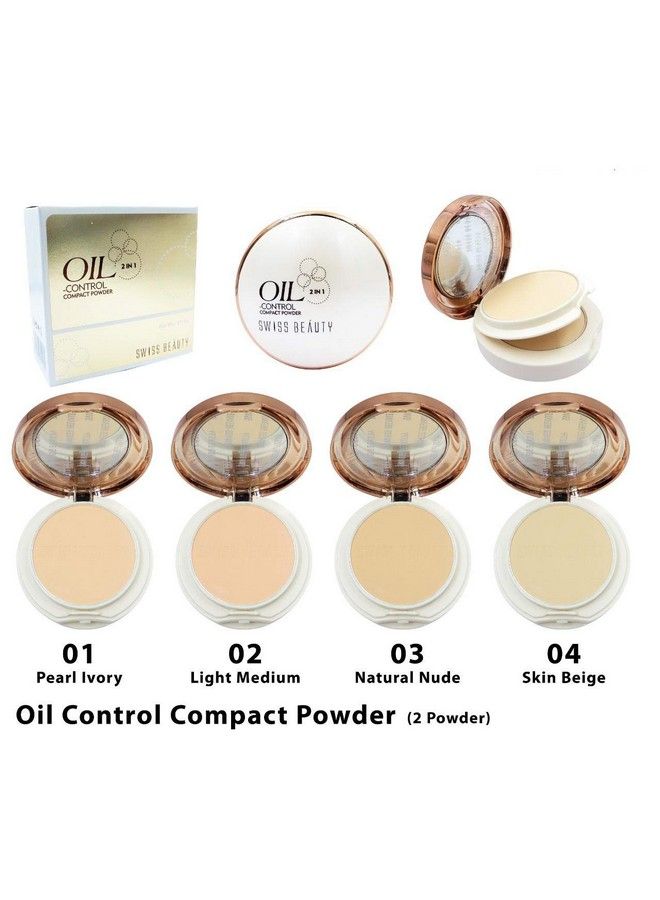 Oil Control 2 In 1 Compact Powder 20G Natural Nude (03)