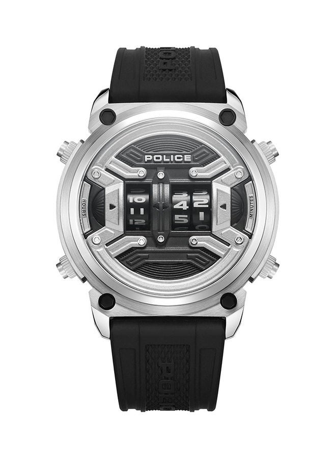 Men's Rotor Silicone Strap Wrist Watch PEWJP2228503 - 50mm - Black