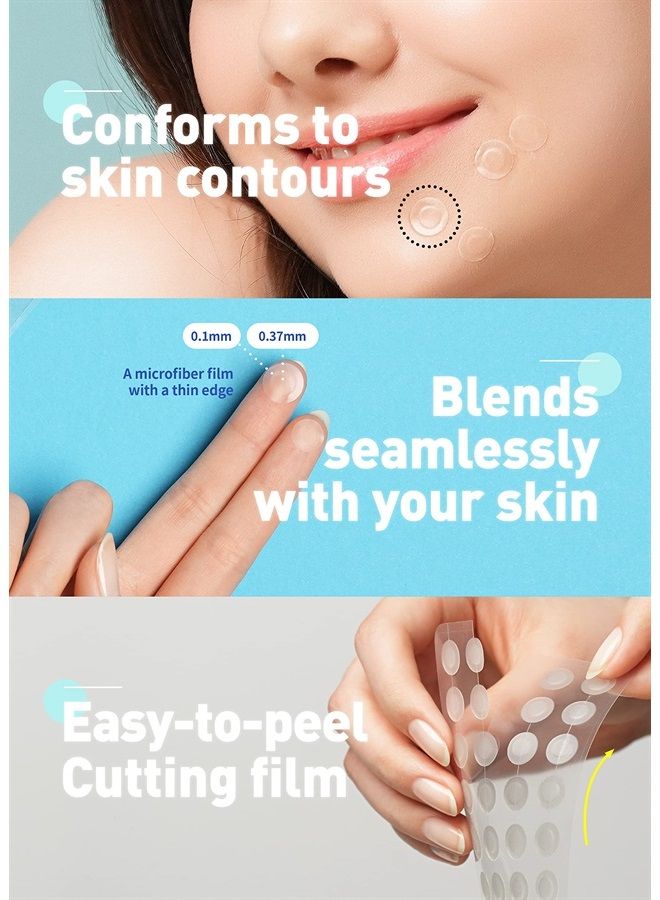 Care Plus Spot Patch 1 Pack | Hydrocolloid Acne Korean Spot Patch to Cover Zits, Pimples and Blemishes, for Troubled Skin and Face (102 Count - 10mm*72ea + 12mm*30ea)