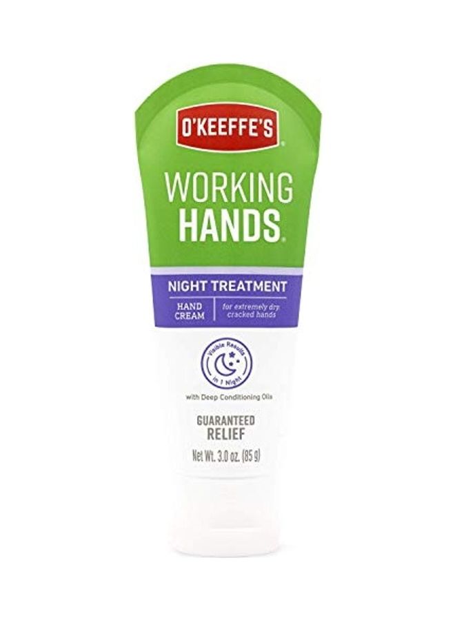 Working Hands Night Treatment Hand Cream Clear 85grams