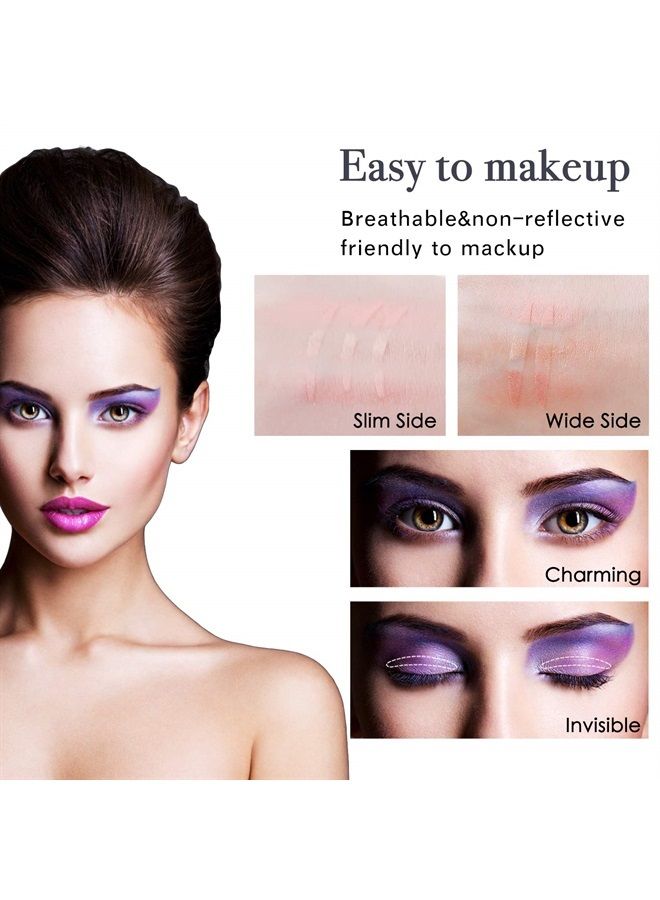 5MM Eyelid Tapes，280pcs Invisible Eyelid Correction strips Beauty Tools, Medical-use Fiber Eyelid Lift Striper(Sticky on One side), Instant Eye Lift Without Surgery, Perfect for Uneven Mono-Eyelids