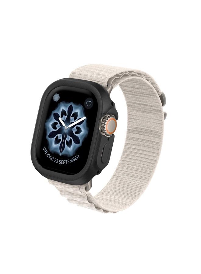 RHINOSHIELD Bumper Case Compatible with Apple Watch Ultra - [49mm] | Slim Protective Cover - Lightweight, Shock Absorbent, Non-Slip - Classic Black