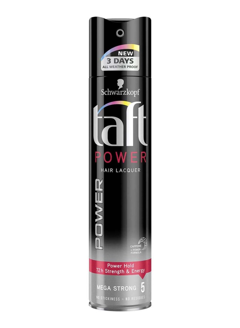 Taft Power Hold Mega Strong 5 Hair Lacquer 250ml