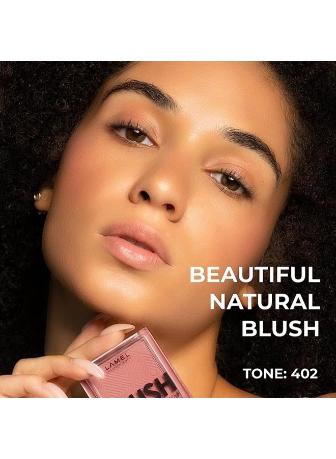 Blush Cheek Rouge Color Mini - Natural, Lightweight, Smooth, Blendable Powder - Enhances & Defines Shapes & Features - Shading & Contouring - 4 Universal Shades - Cruelty Free - № 402 (Rouge) -
