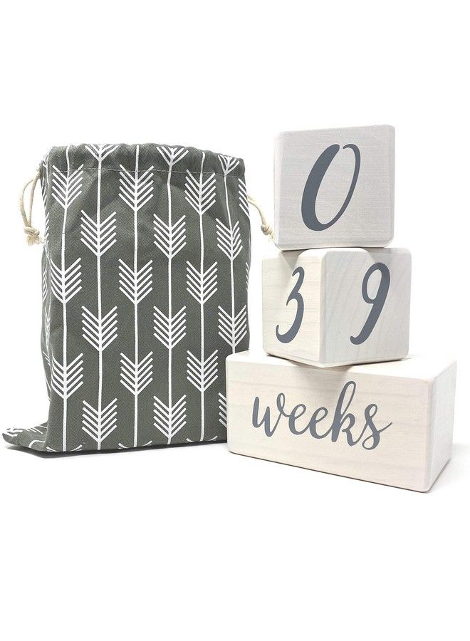 Baby Milestone Blocks Natural White Stain Pine Wood With Weeks Months Years Grade And Holidays Newborn Weekly Monthly First Year Picture Props 6 Block Milestones Age Set With Bag