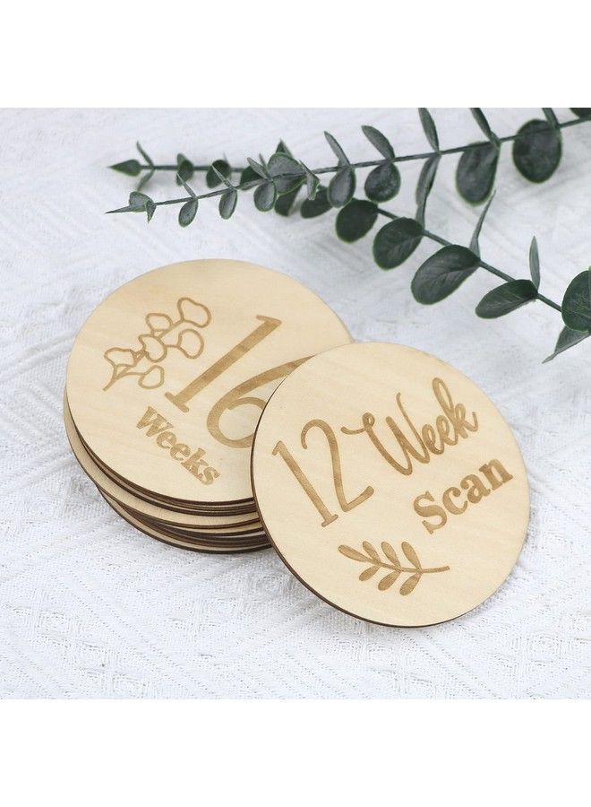 Wooden Pregnancy Journey Milestone Markers Weekly Growth Bump Tracker Milestone Discs Double Sided Baby Arrival Photo Prop Cards And Pregnancy Announcement Baby Shower Gifts For Pregnant Moms