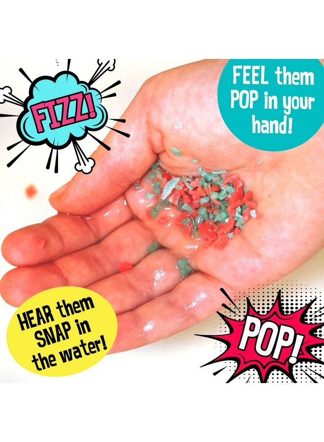 Magic Bath Crackles Fun To Add To Bubble Bath To Make Bath Time Exciting For Kids With Colorful Pops And Fizzy Snap Fun (12 Packets 1 Oz Each)