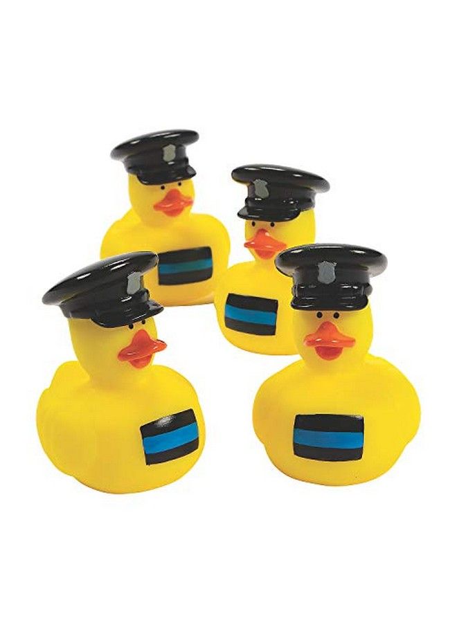 Thin Blue Line Police Rubber Ducks 12 Pieces Birthdays Grand Events Party Favors Table Decorations Treasure Chest Supplies