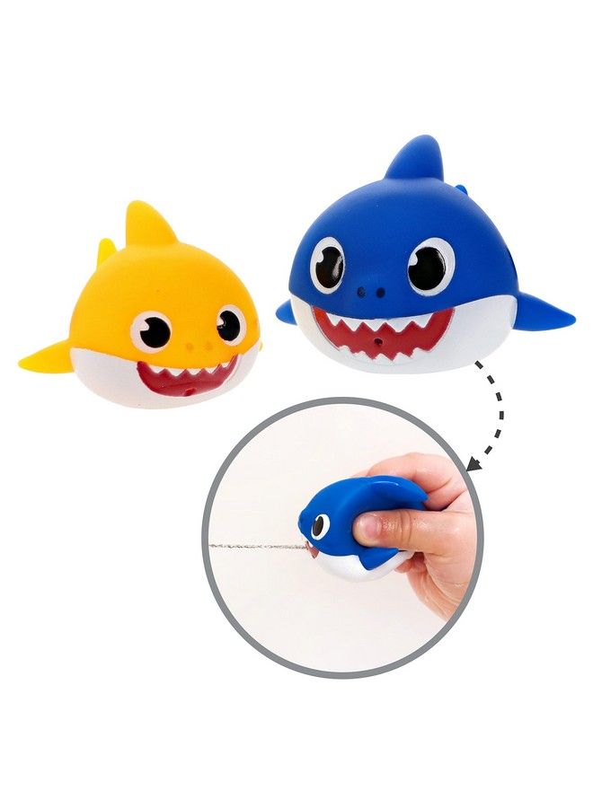 Nickelodeon Pink Fong Baby Shark Bath Toys Set For Children'S Tub Time Cups Finger Puppets And Bath Squirters Blue/Green 9 Pieces