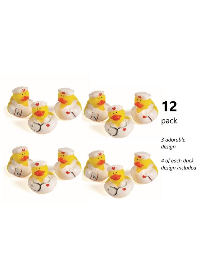 12 Pieces Nurse Rubber Duckies 12 Ducks ; Nurse'S Week Gifts ; Nurse Appreciation ; Nursing Student Gifts